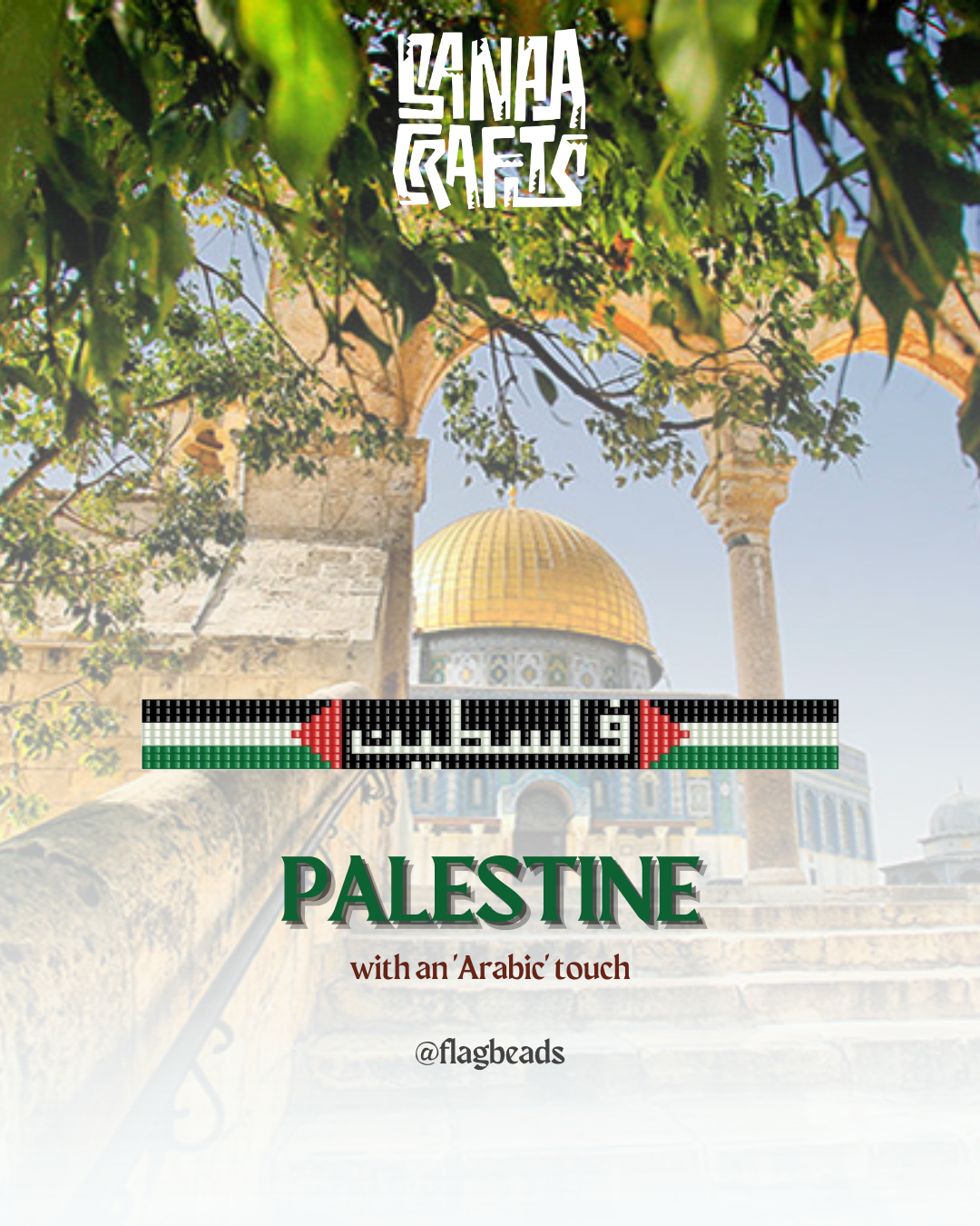 Palestine Arabic Bracelet